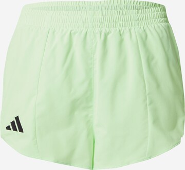 regular Pantaloni sportivi 'ADIZERO' di ADIDAS PERFORMANCE in verde: frontale