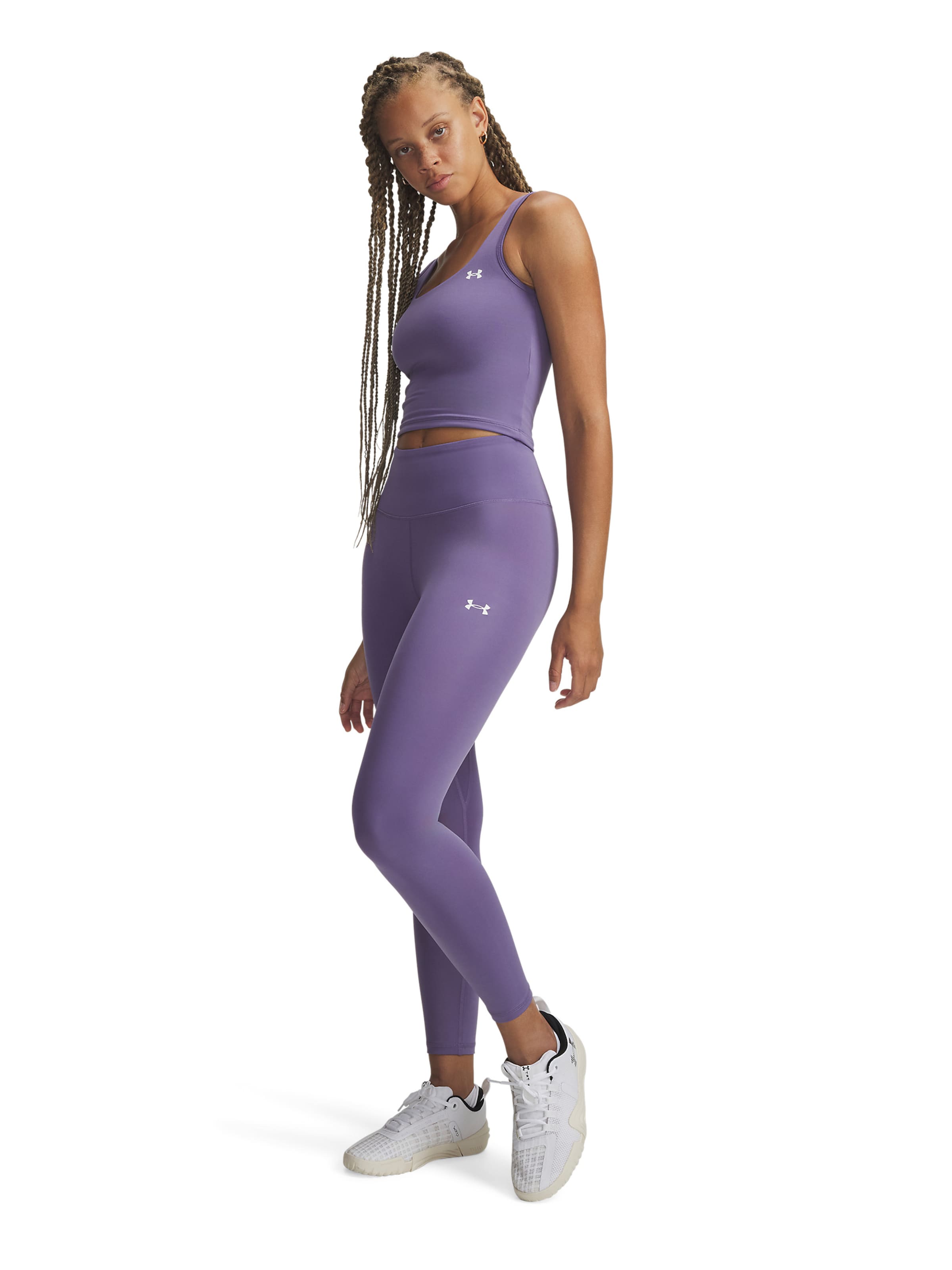 UNDER ARMOUR Skinny Workout Pants 'Emea' in Purple