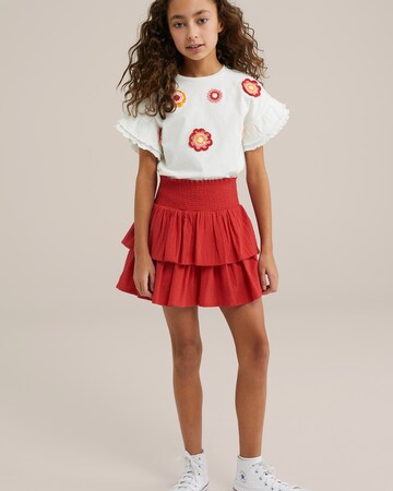 WE Fashion Футболка в Белый