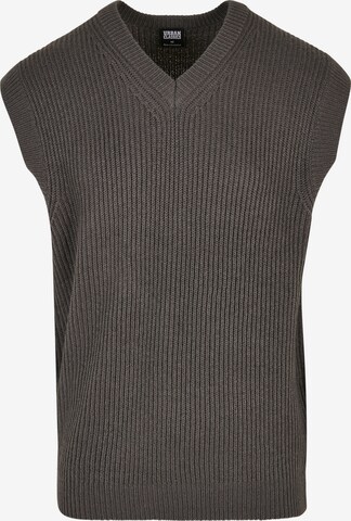 Urban Classics Regular fit Sweater Vest in Grey: front