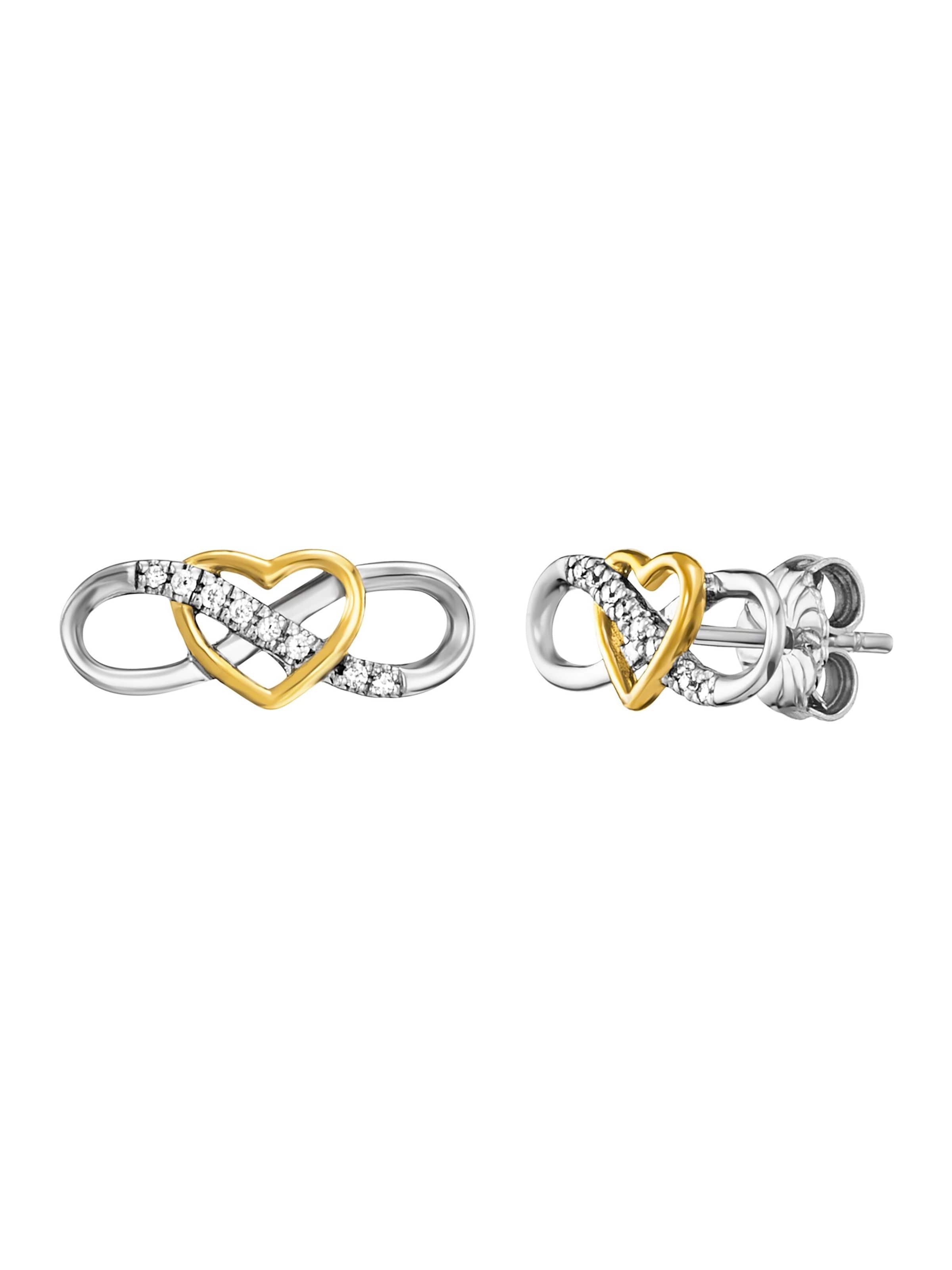 Boucles d'oreilles Julie Julsen en argent : devant