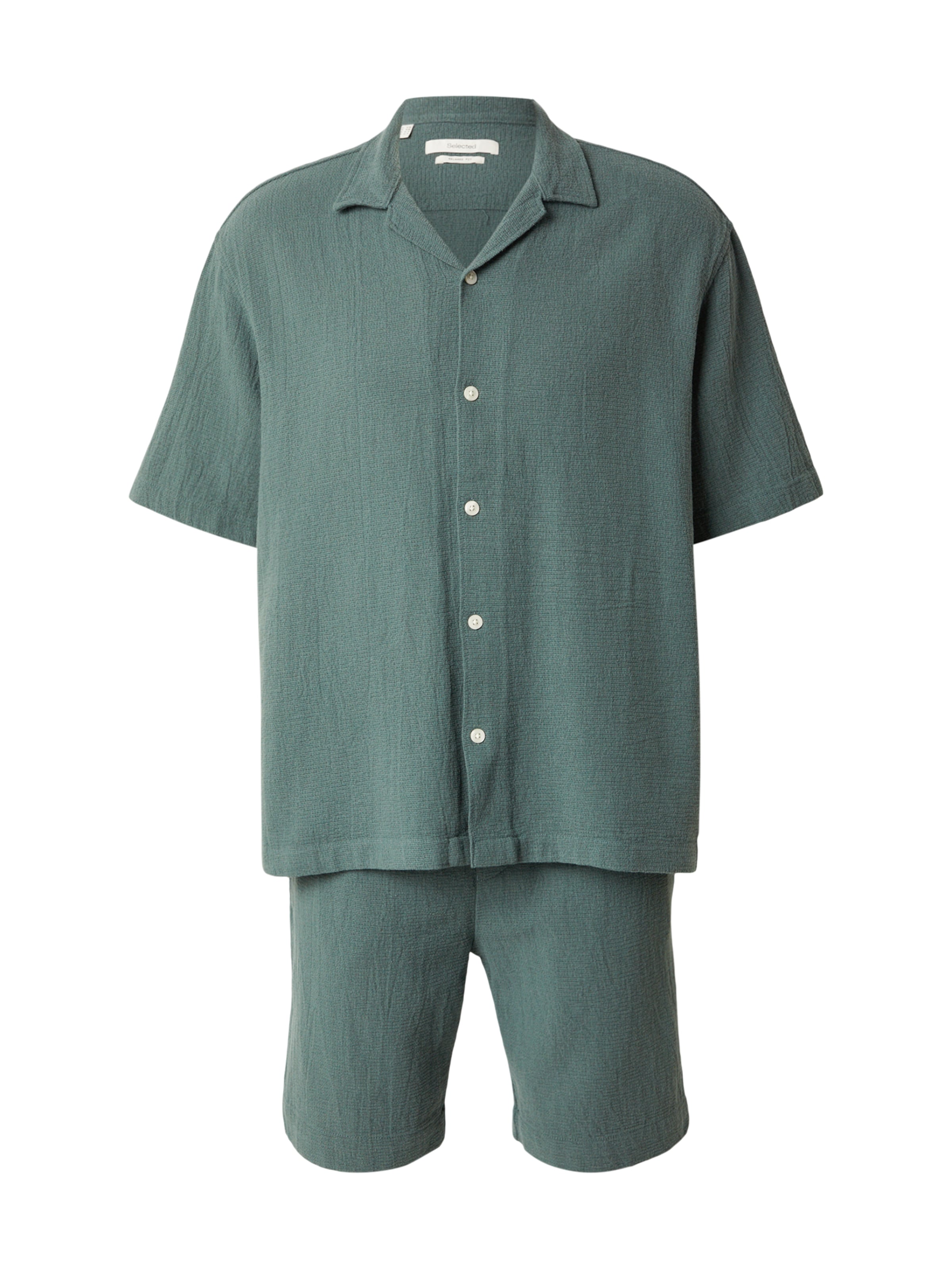 SELECTED - Ajuste confortable Ropa para correr 'SLHRLXCAL' en verde: frente