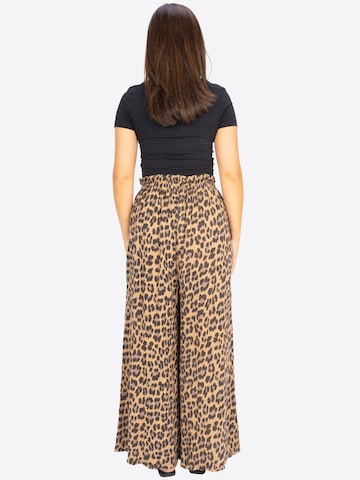 Wide Leg Pantalon 'Dani' Seasons of April en marron