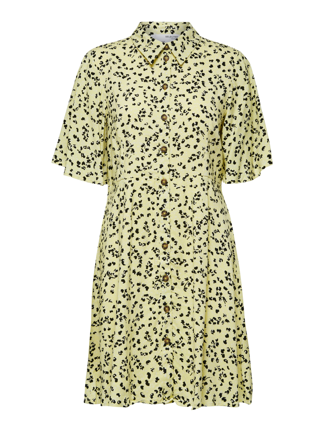 Kobiety Odzież SELECTED FEMME Sukienka koszulowa Uma w kolorze Pastelowo-Żółtym 