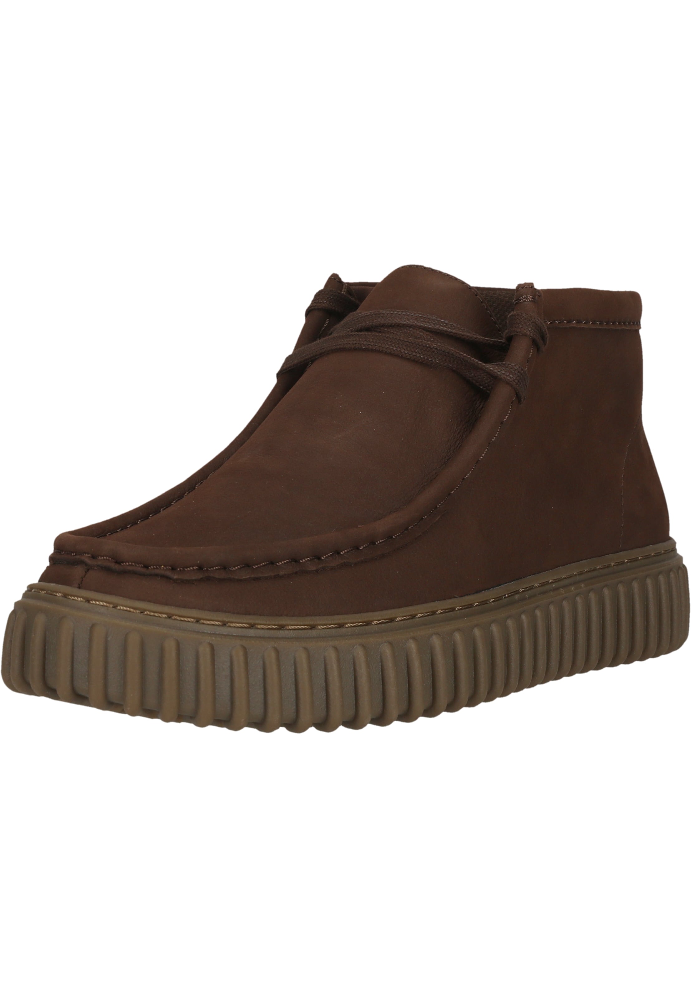 CLARKS Schnürschuhe 'Torhill High' in Braun: Vorderseite