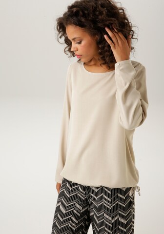 Aniston CASUAL Blouse in Beige: front