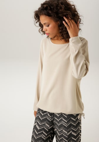 Aniston CASUAL Blouse in Beige: front