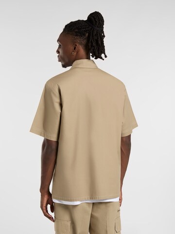 DICKIES Comfort fit Button Up Shirt 'RIVERBEND WORK SHIRT' in Beige