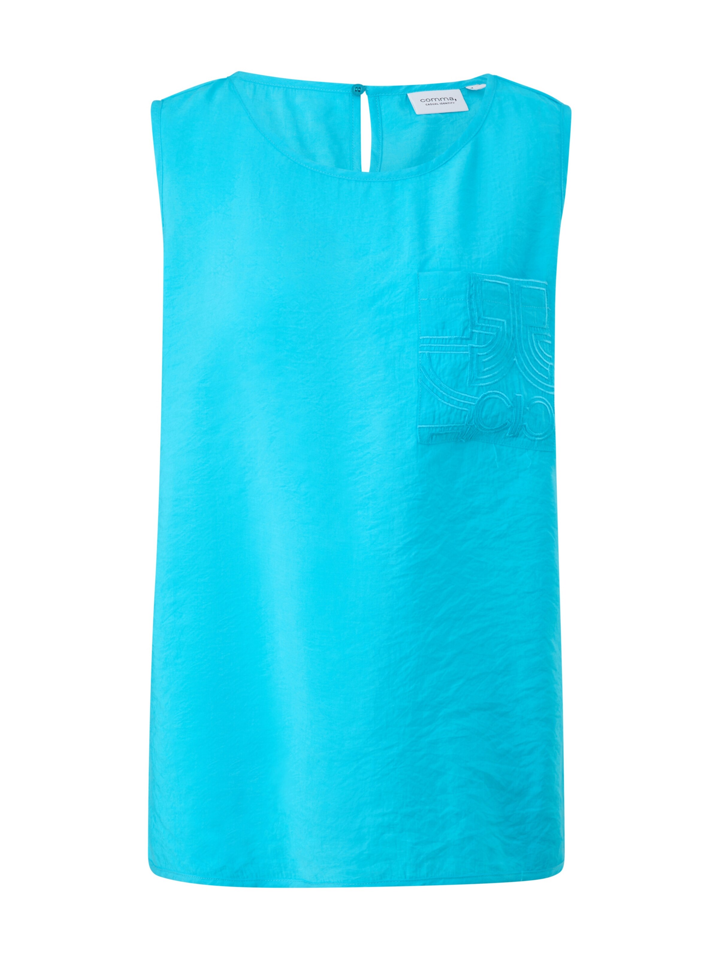 Chemisier COMMA en bleu : devant