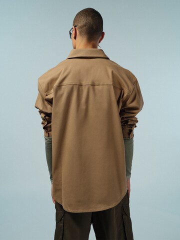 Pacemaker Regular fit Button Up Shirt 'Bendix' in Beige