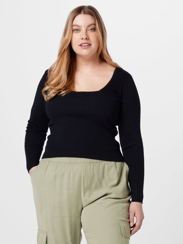 Cotton On Curve Shirt in Black: front