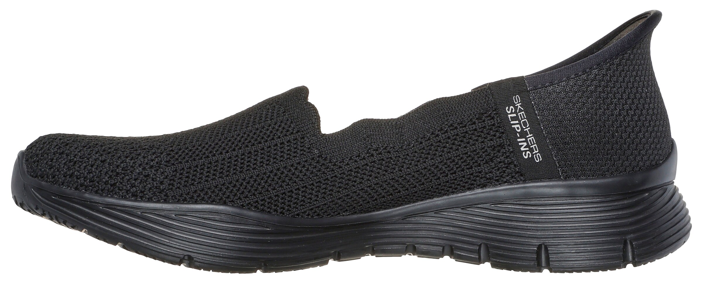 SKECHERS Slip-Ons in Black: front