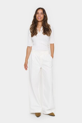 SAINT TROPEZ Pullover 'Juanna' i hvid