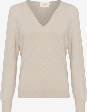 Cream Pullover 'Dela' in Beige: predná strana