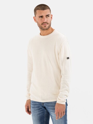 CAMEL ACTIVE Sweater in White: front