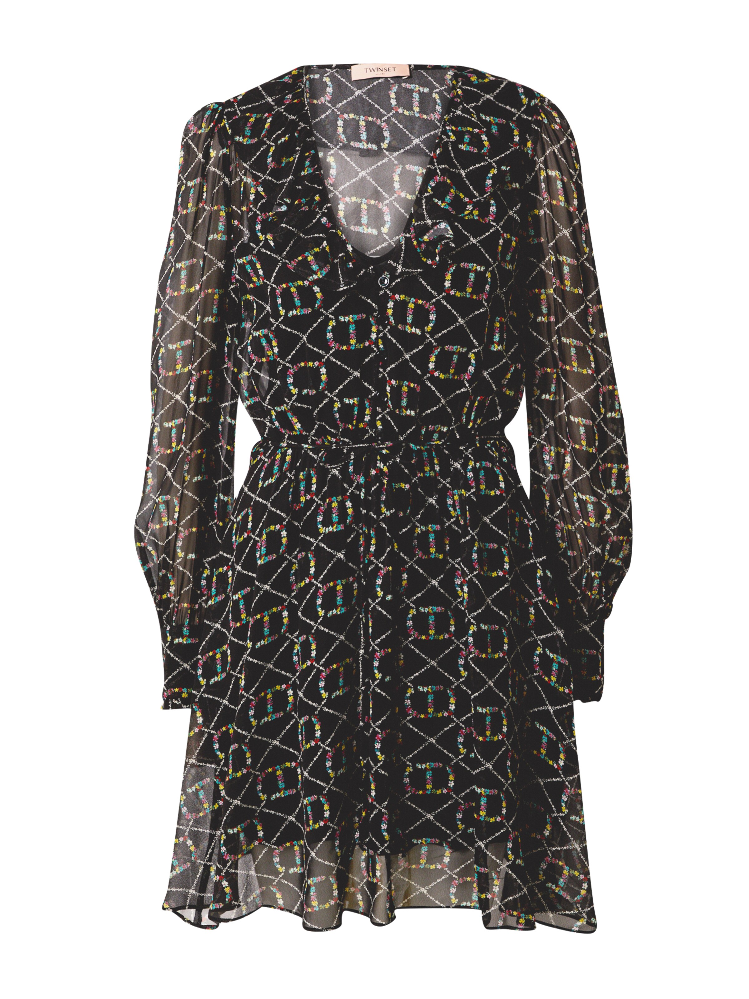 Twinset Φόρεμα 'ABITO' σε ανάμεικτα χρώματα / μαύρο, Άποψη προϊόντος