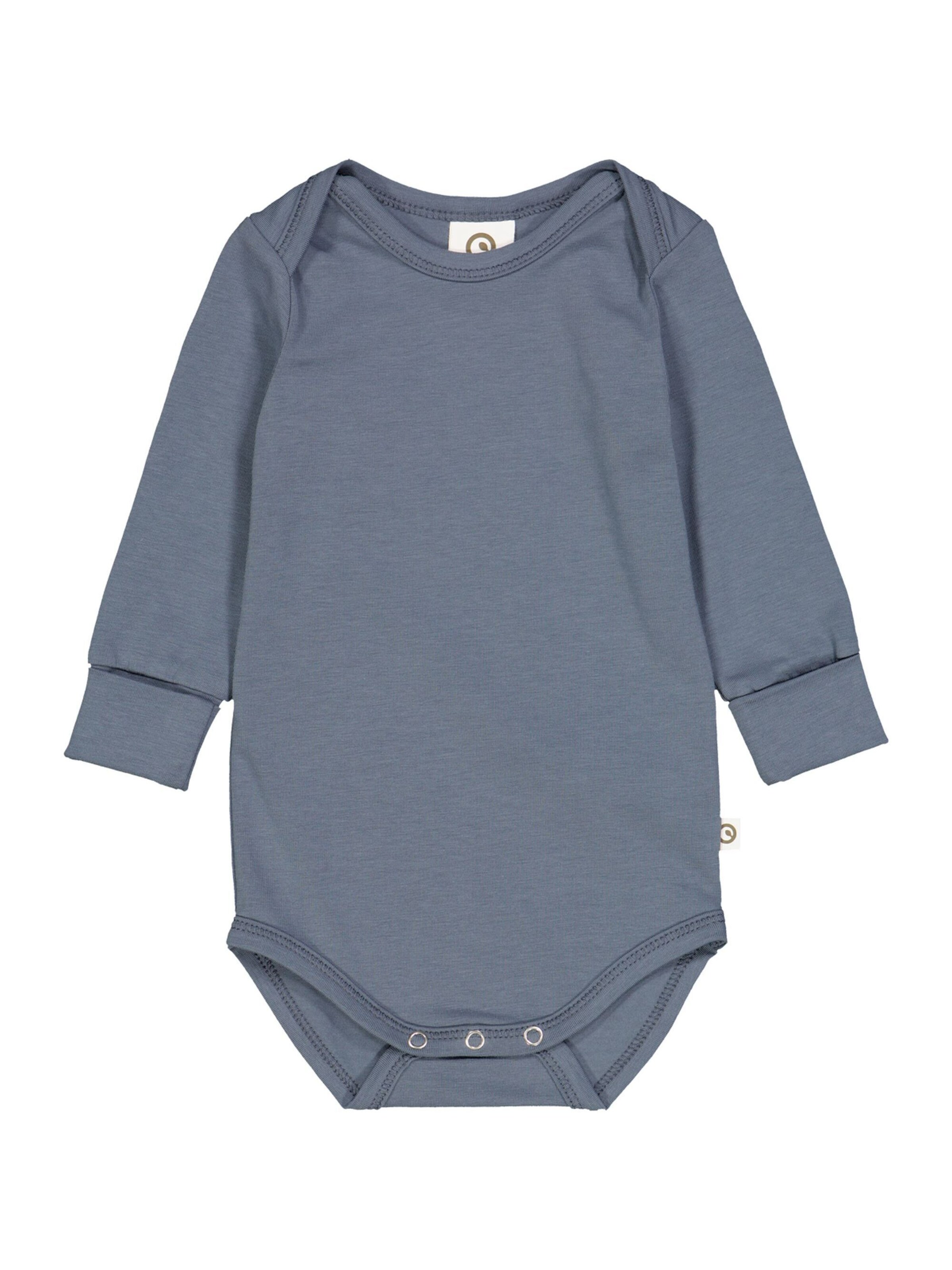Barboteuse / body Müsli by GREEN COTTON en gris : devant