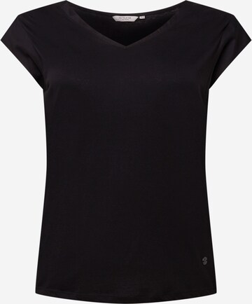 Tom Tailor Women +Majica - crna boja: prednji dio