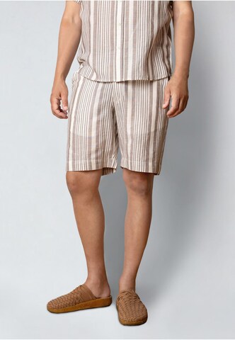 Clean Cut Copenhagen - regular Pantalón 'Barcelona Creed' en beige: frente