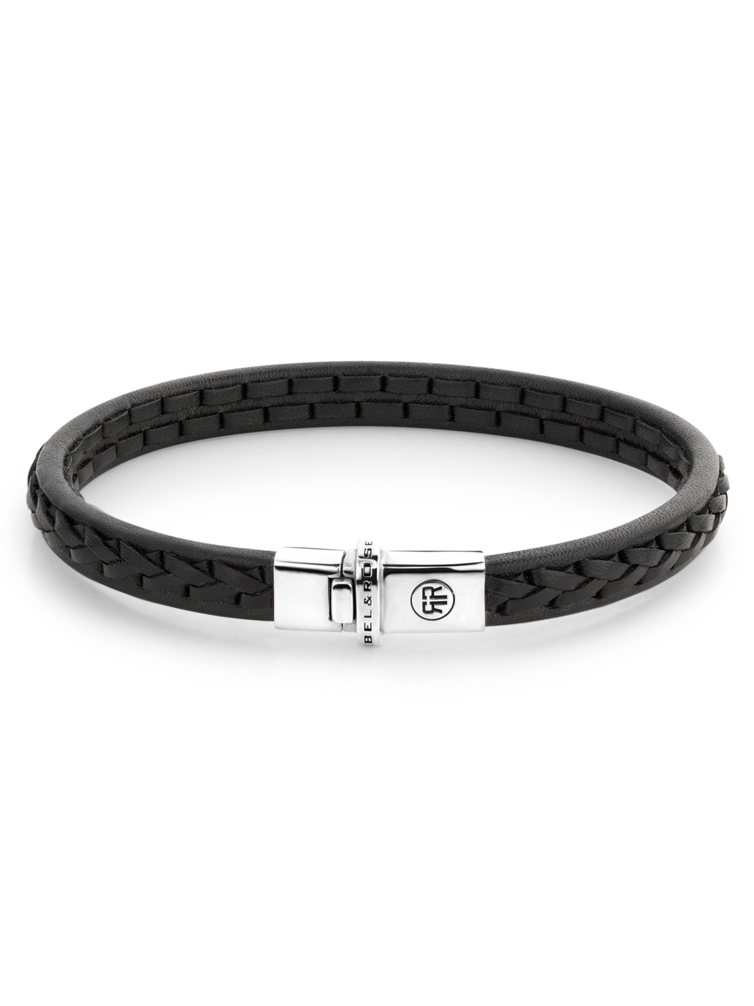 Rebel & Rose Bracelet in Black: front