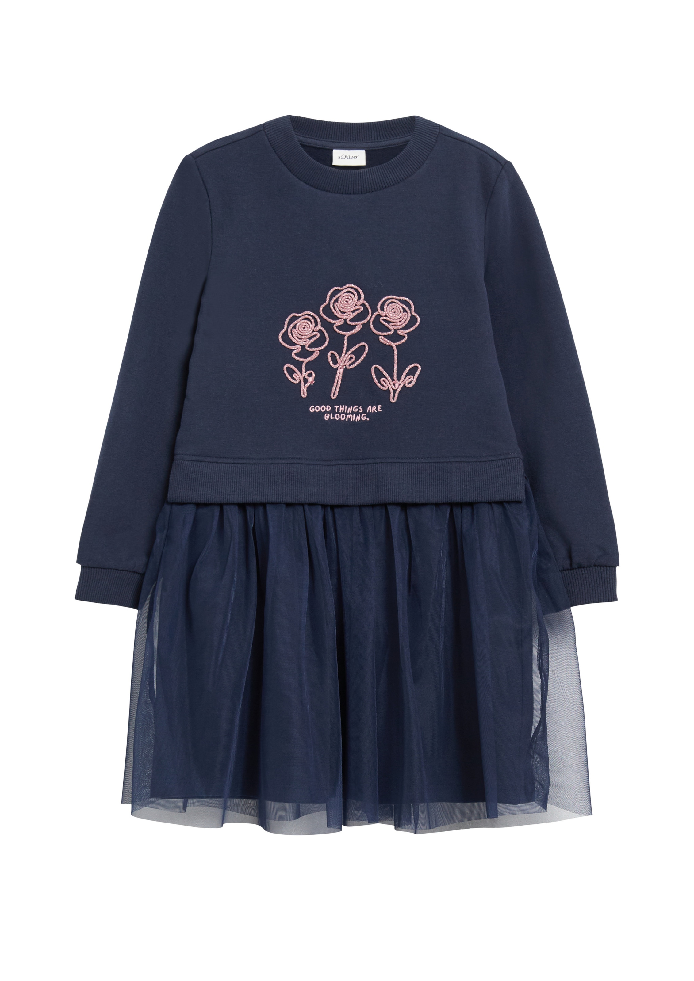 s.Oliver Kleid in Blau: Vorderseite