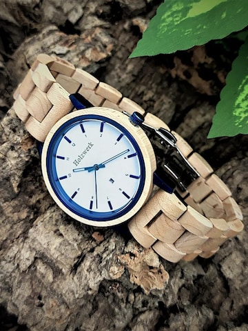 Holzwerk Analoguhr 'HEIDENAU'‌‌ in Beige