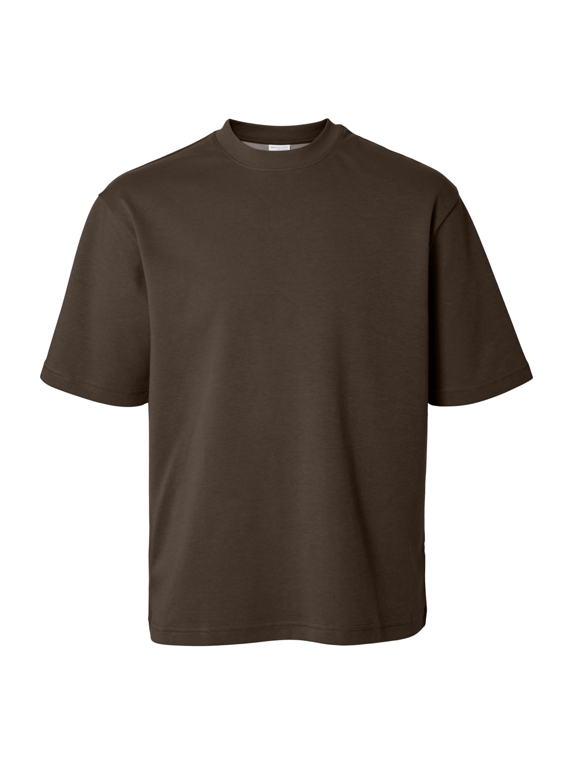 SELECTED Shirt 'SLHOSCAR' in Brown: front