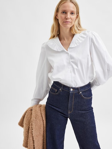 SELECTED FEMME Blouse 'Woodie' in White