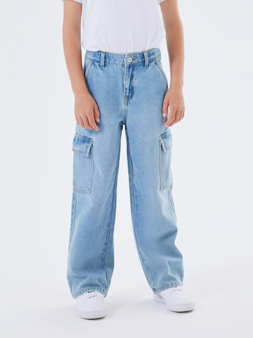 NAME IT Wide leg Jeans 'ROSE' in Blauw: voorkant
