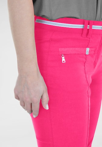 Navigazione Slimfit Pyjamahose in Pink