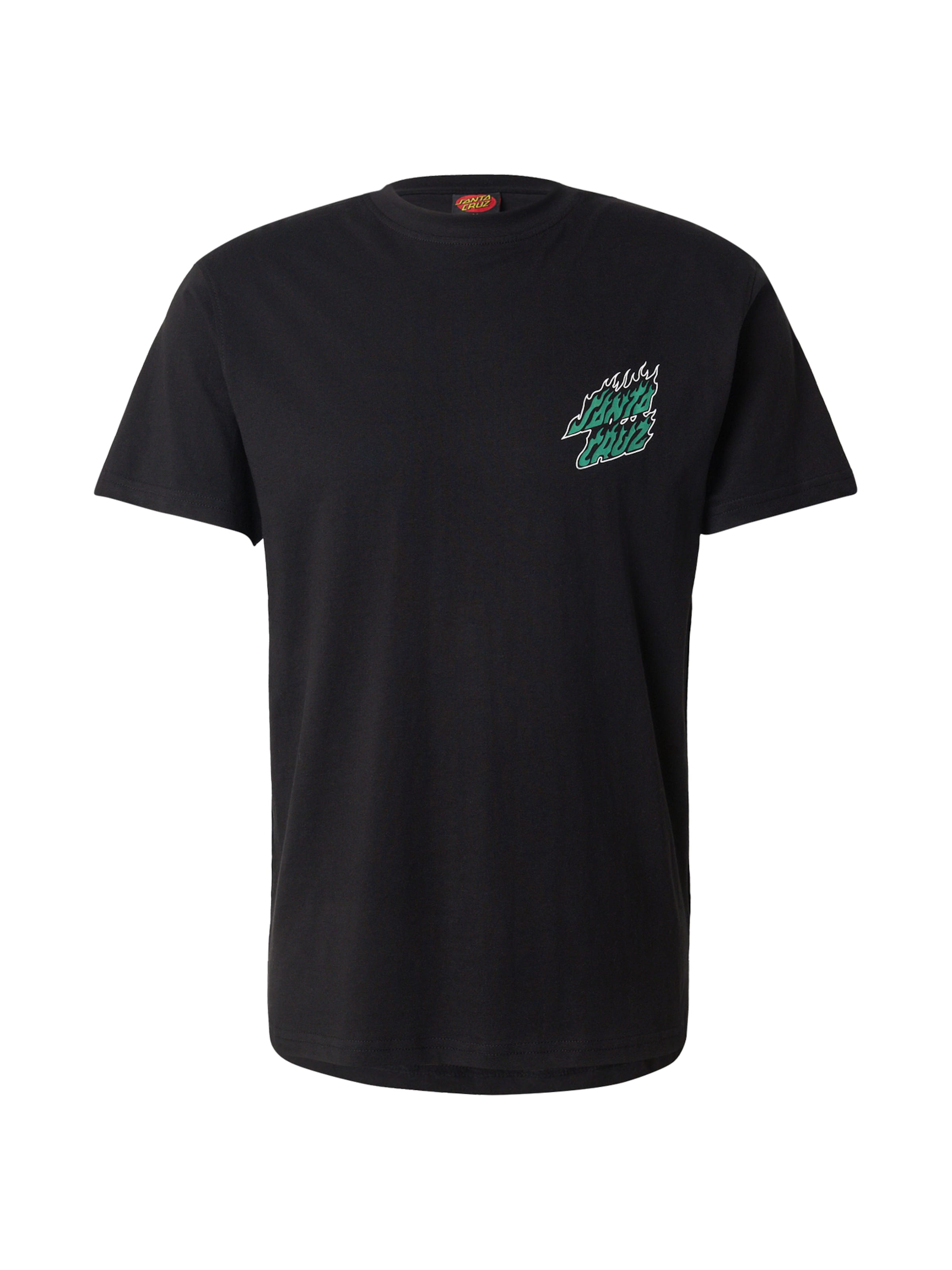 juoda Santa Cruz Marškinėliai 'Wired Flame Dot': priekis