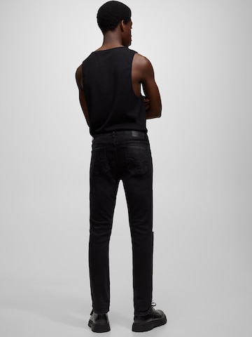 Pull&Bear Slimfit Jeans i sort