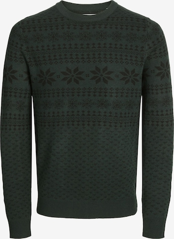 JACK & JONES - Jersey 'JJXmas Gabriel' en verde: frente