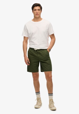 Superdry Regular Pants 'Essentials' in Green