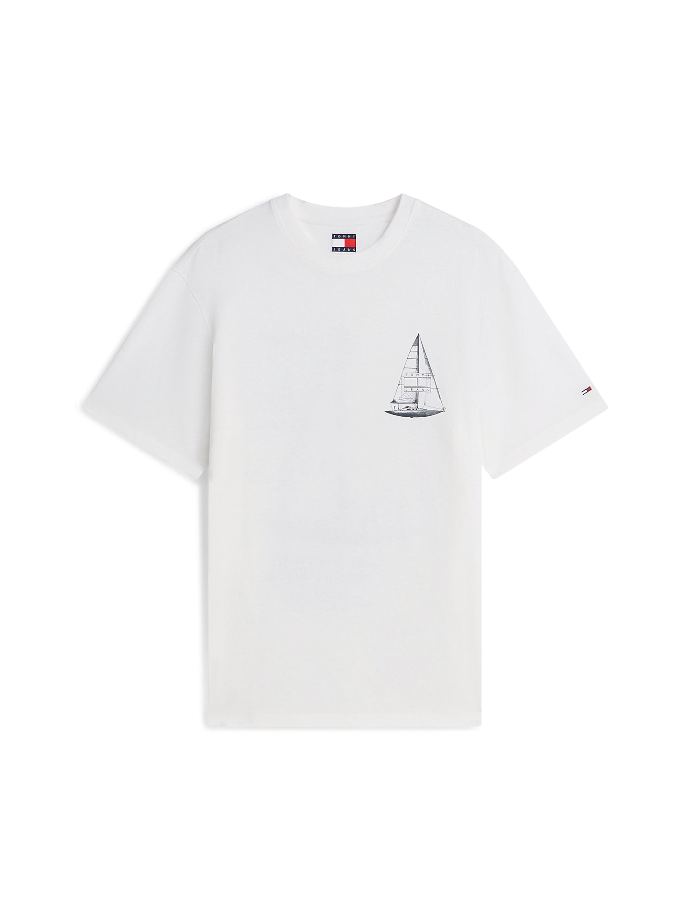 T-Shirt Tommy Jeans en beige : devant