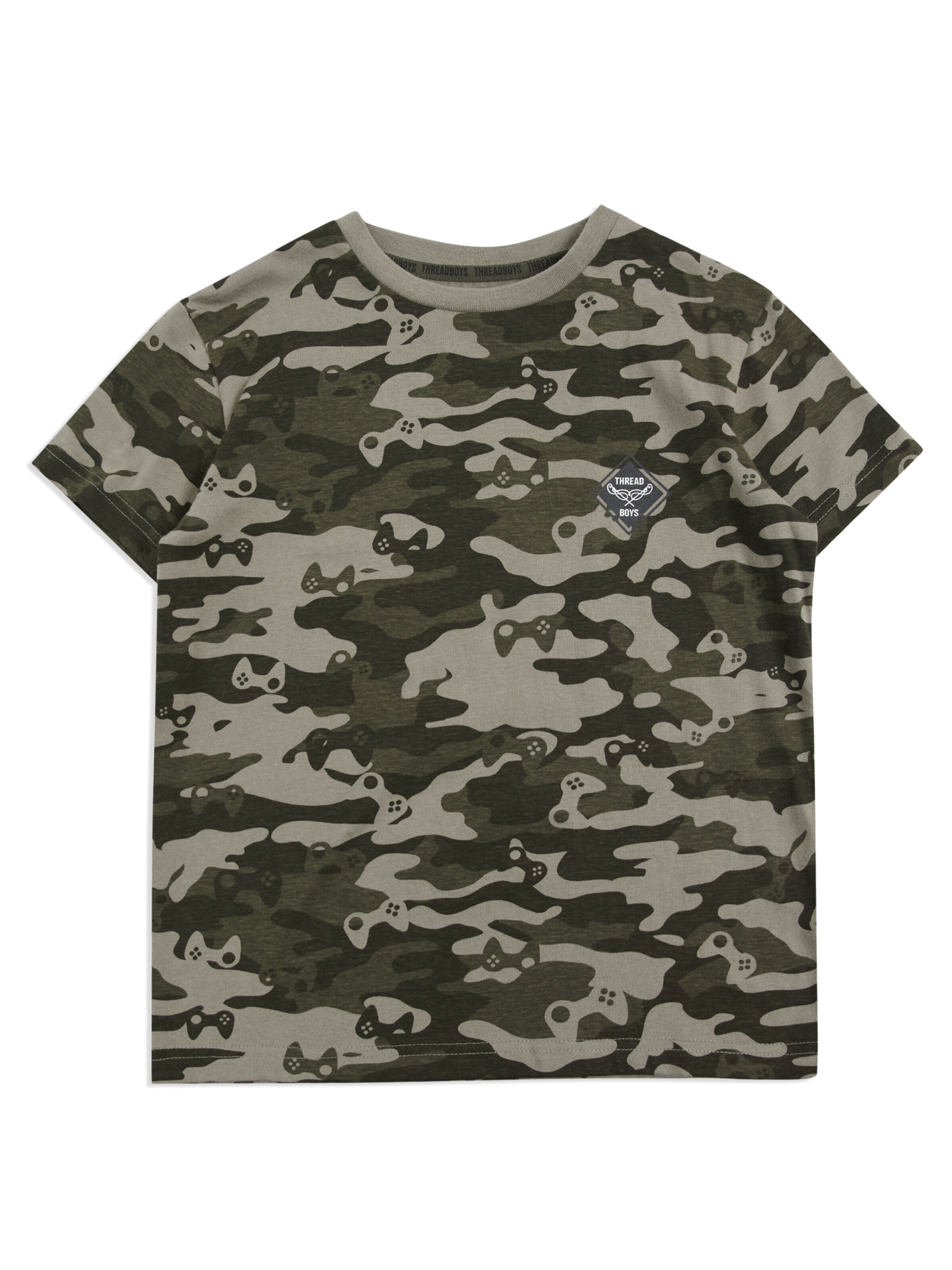 Kinder Teens (Gr. 140-176) Threadboys T-Shirt 'Ronaldo' in Orange, Schwarz - GX71840 Kinder Teens (Gr. 140-176) Threadboys T-Shirt 'Ronaldo' in Orange, Schwarz - GX71840