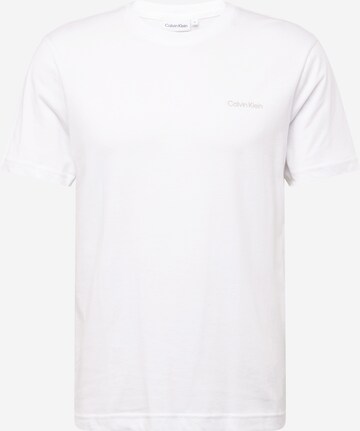 T-Shirt Calvin Klein en blanc : devant