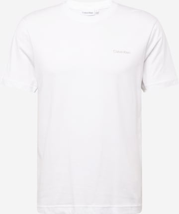 T-Shirt Calvin Klein en blanc : devant