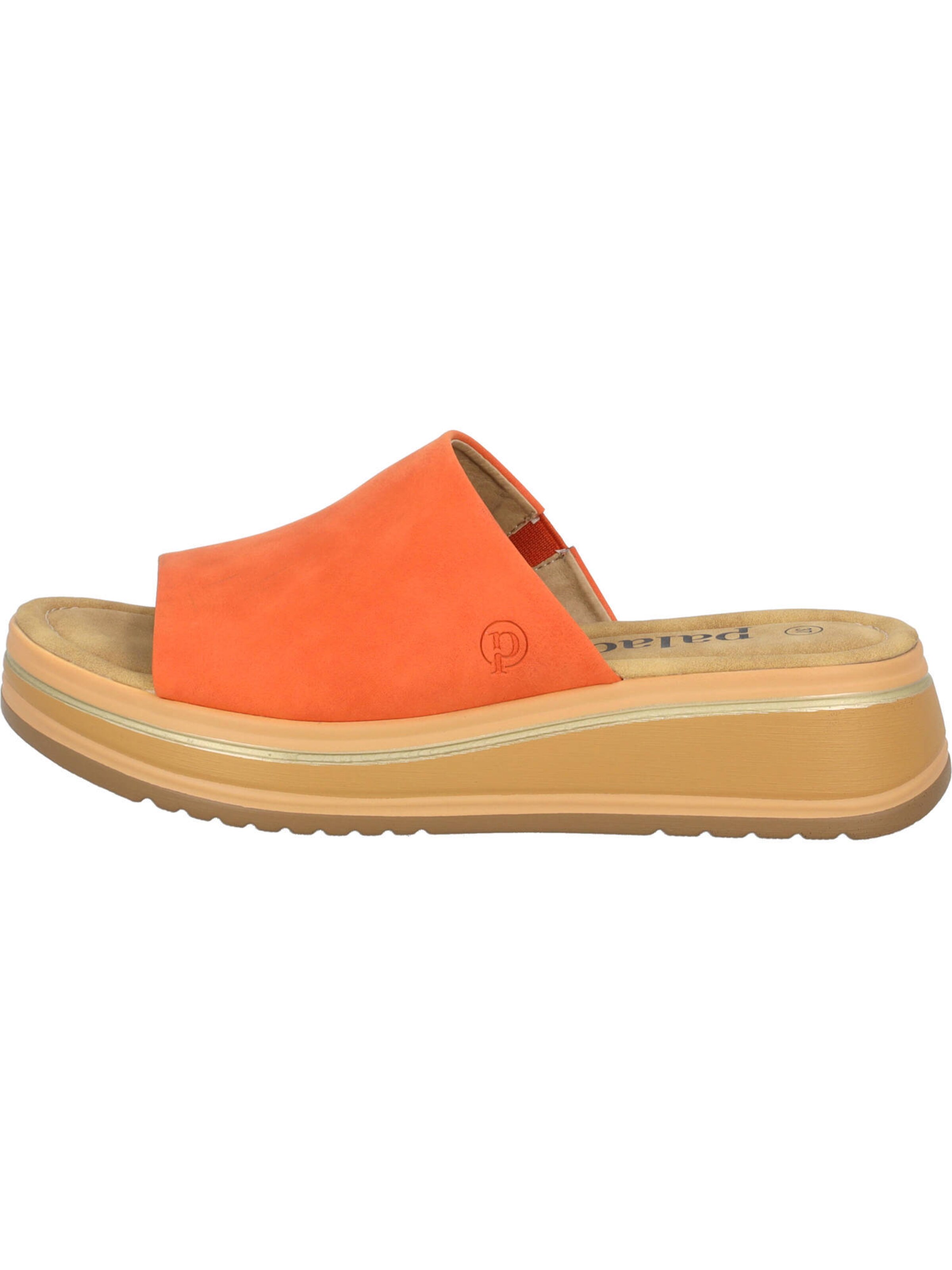 Palado Pantolette 'Rhat' in Orange: Vorderseite