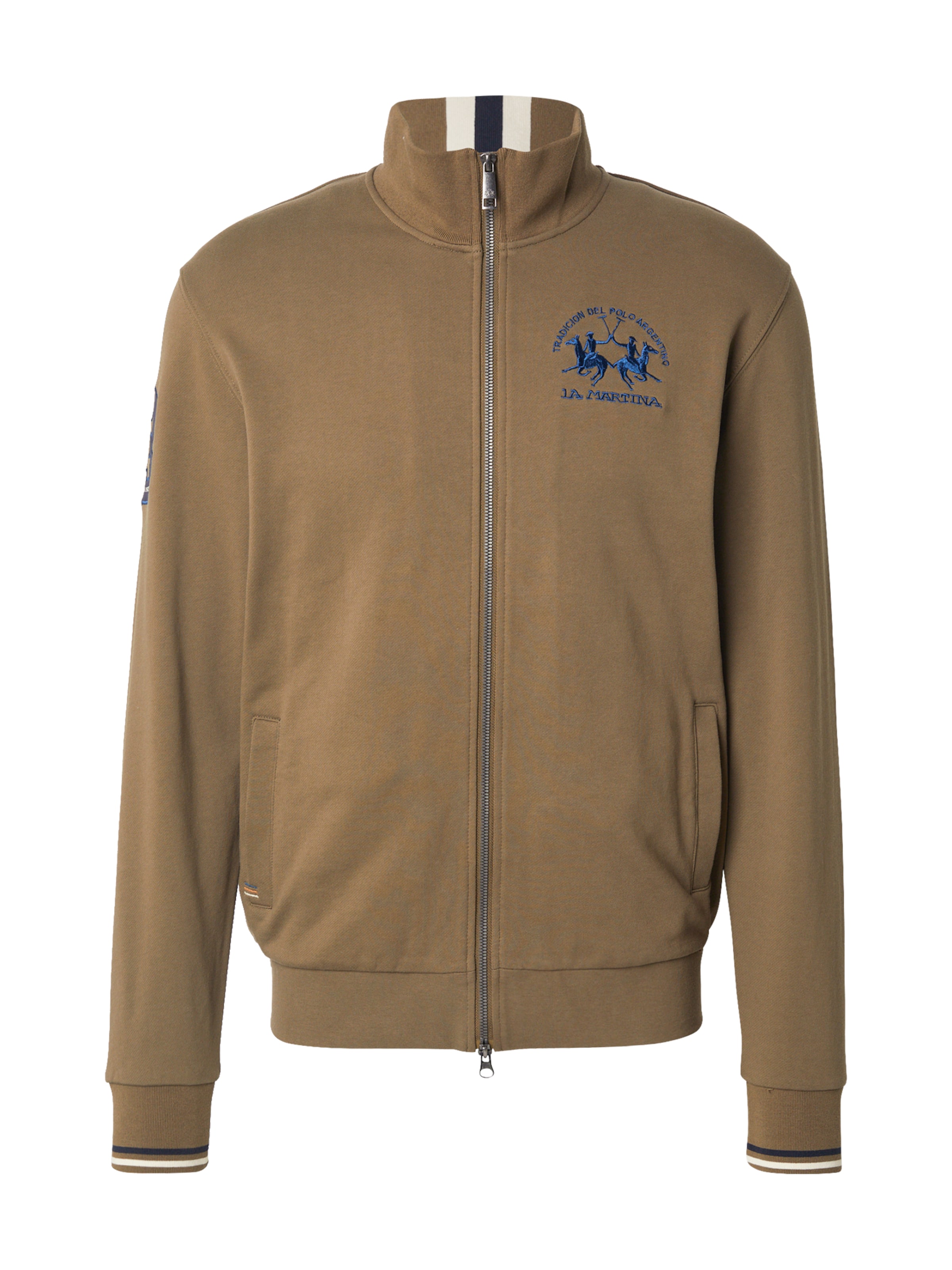 La Martina Ζακέτα φούτερ σε πράσινο: μπροστά