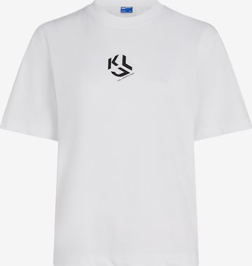balta KARL LAGERFELD JEANS Marškinėliai: priekis