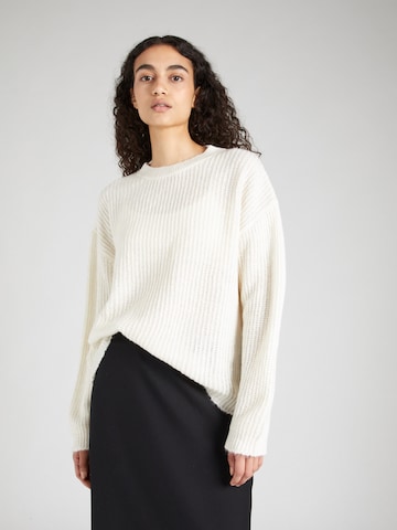 Pullover 'NUNA' di PIECES in bianco: frontale