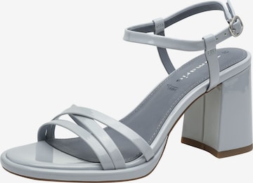 Sandales Tamaris en bleu : devant