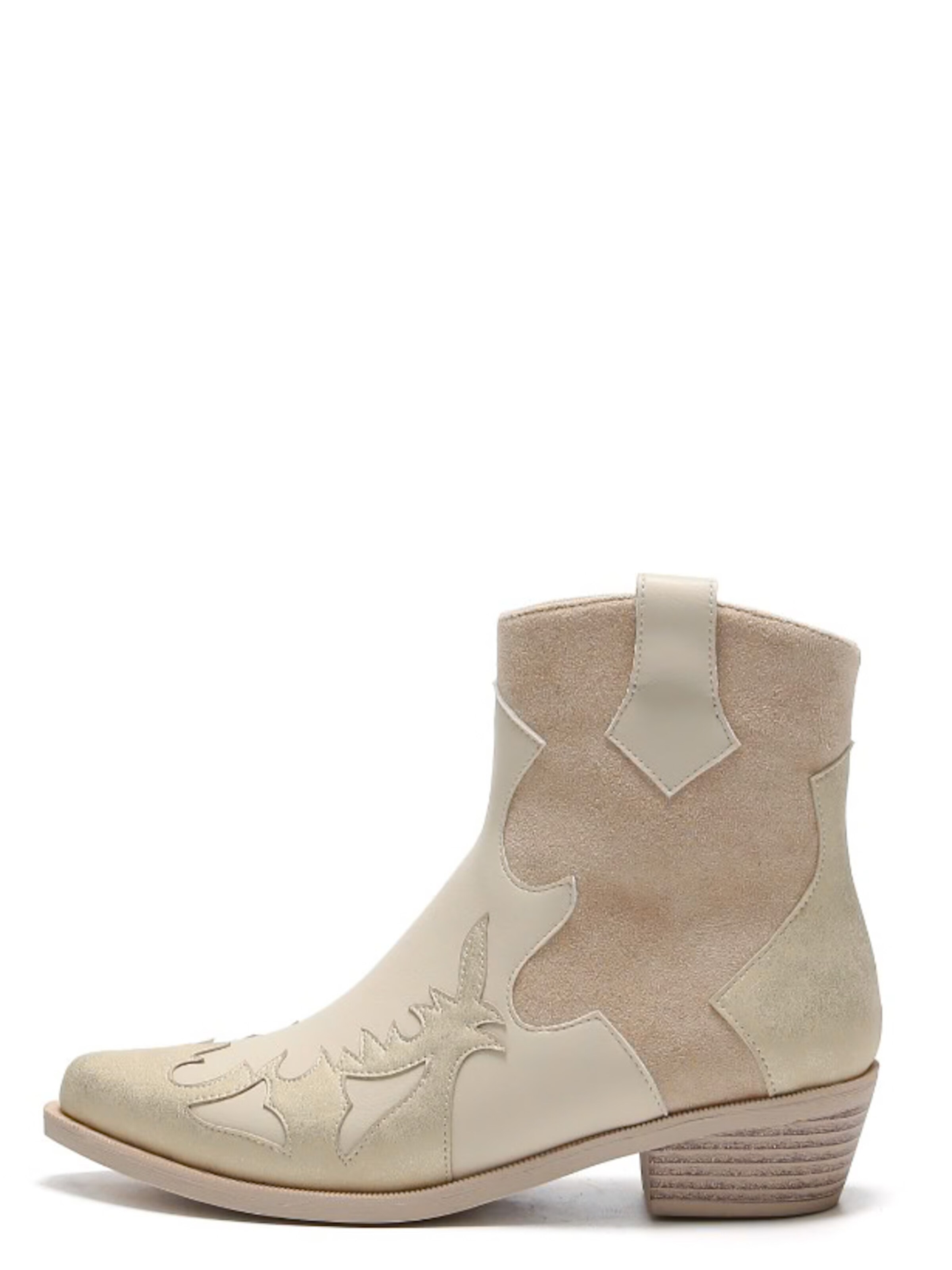 Bottes de cowboy Smile Favorites en or : devant