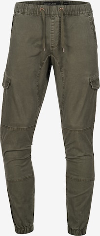 INDICODE JEANS Cargo Pants ' Cantu ' in Green: front