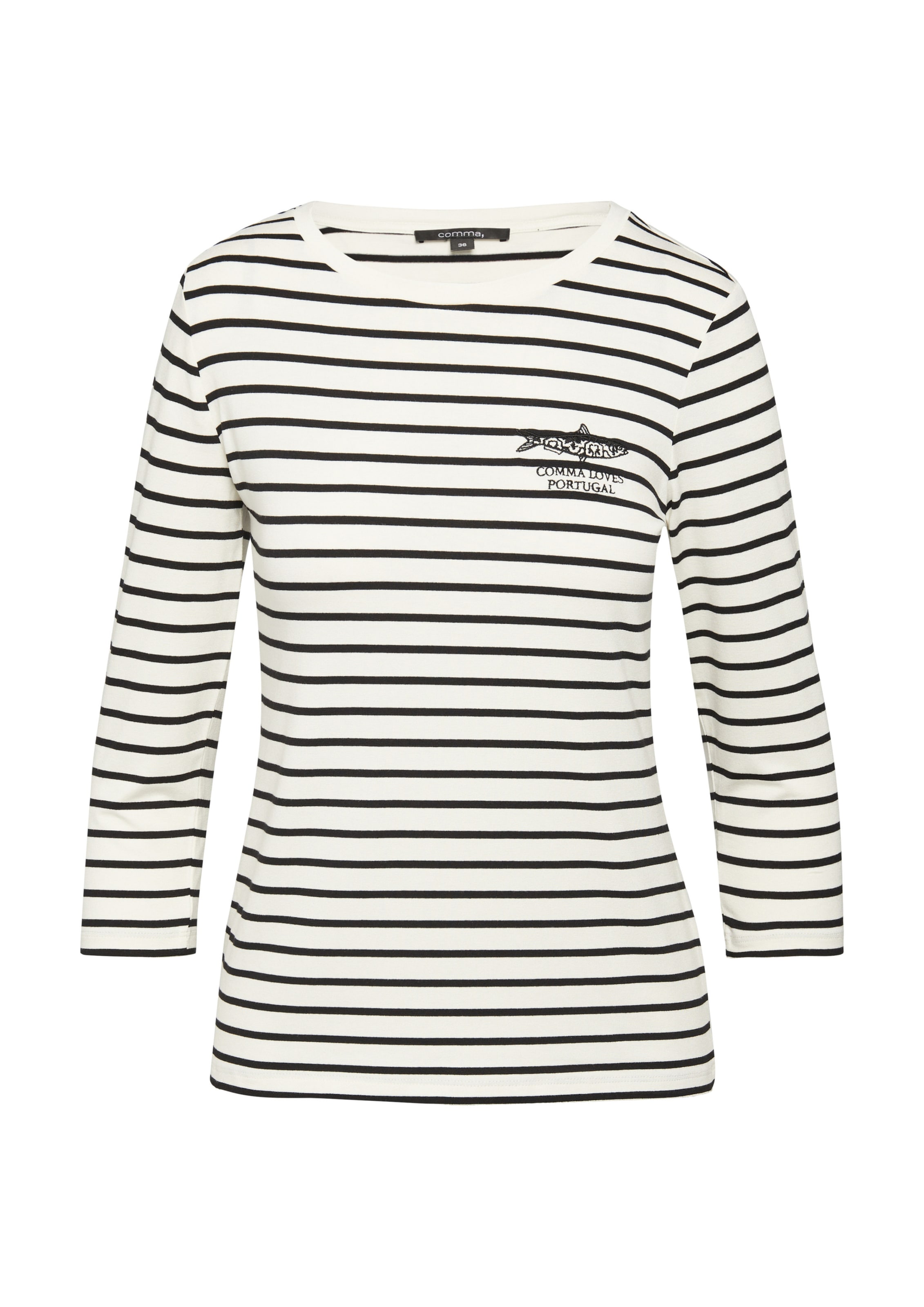 COMMA Shirt in Schwarz: Vorderseite