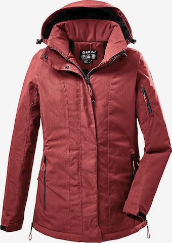 KILLTEC Outdoor Jacket in Red: front