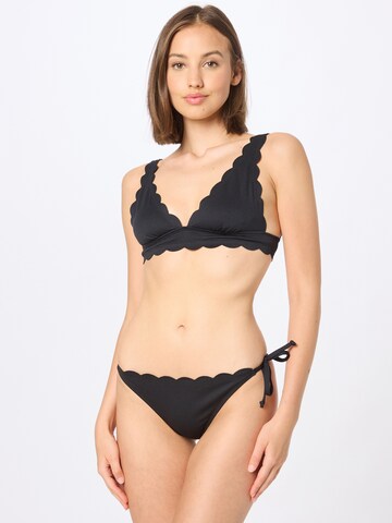 Hunkemöller Triangle Bikini Top 'Scallop' in Black