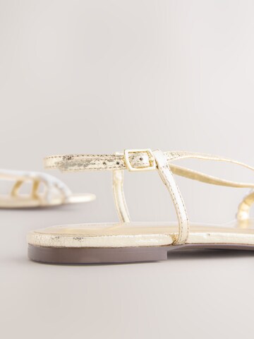 Next Sandals 'Forever Comfort®' in Gold