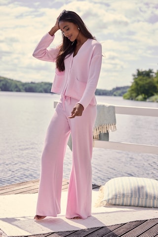 Elbsand Wide Leg Housut värissä vaaleanpunainen